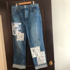 Reformation Patchwork Jeans